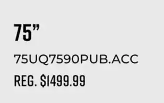 Canex Lg 75 4k smart tv uq7590 series offer