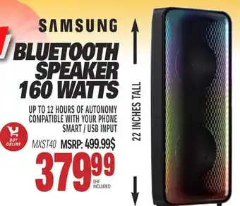 Centre Hi-Fi Samsung bluetooth speaker 160 watts offer
