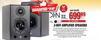 Centre Hi-Fi Kin 2-way amplified speakers offer