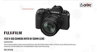 Canex Fuji x-sio camera with 18-55mm lens offer