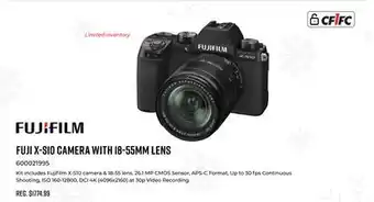 Canex Fuji x-sio camera with 18-55mm lens offer