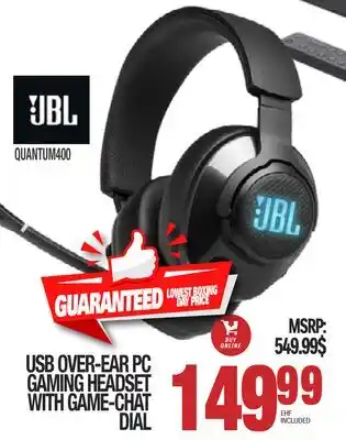 Centre Hi-Fi Jbl usb over-ear pc gaming headset with game-chat dial offer