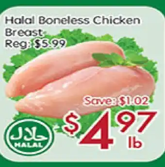 Sunny Food Mart Halal boneless chicken breast offer
