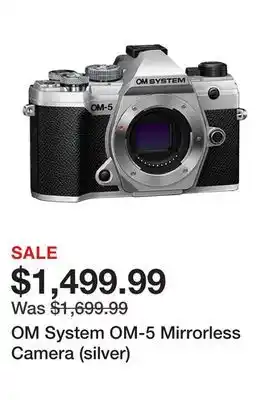 TSC Stores Om system om-5 mirrorless camera (silver) offer