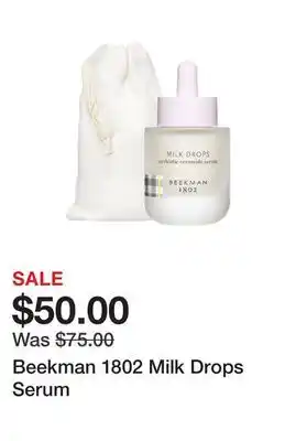 TSC Stores Beekman 1802 milk drops serum offer