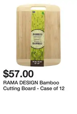Dollarama Rama design bamboo cutting board - case of 12 offer