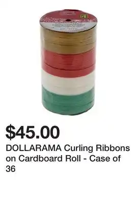 Dollarama Dollarama curling ribbons on cardboard roll - case of 36 offer
