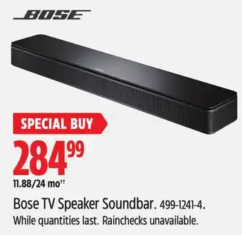Canadian Tire Bose tv speaker soundbar offer
