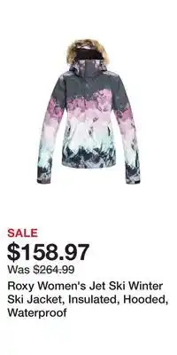 Sport Chek Roxy women's jet ski winter ski jacket, insulated, hooded, waterproof offer