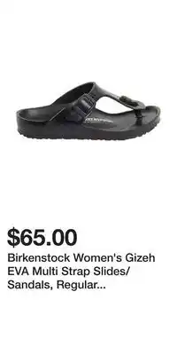 Sport Chek Birkenstock women's gizeh eva multi strap slides/sandals, regular fit, eva, waterproof offer