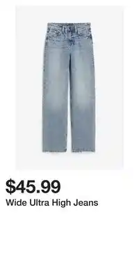 H&M Wide ultra high jeans offer