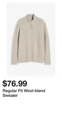 H&M Regular fit wool-blend sweater offer