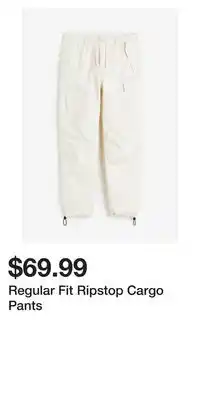 H&M Regular fit ripstop cargo pants offer