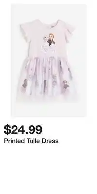 H&M Printed tulle dress offer