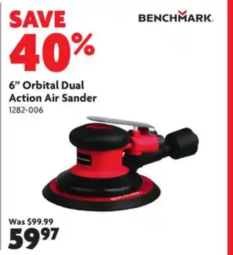 Home Hardware Orbital dual action air sander offer