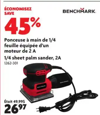 Home Hardware 1/4 sheet palm sander, 2a offer