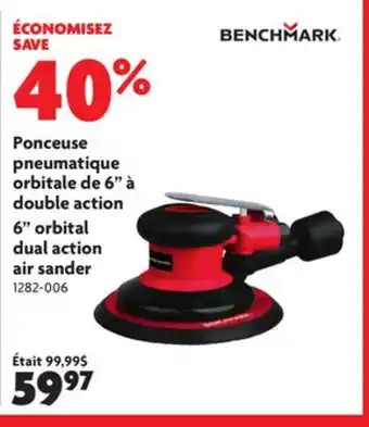Home Hardware 6 orbital dual action air sander offer