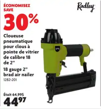Home Hardware 18 gauge 2 brad air nailer offer