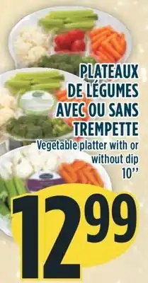Marché Adonis Plateaux de légumes avec ou sans trempette offer