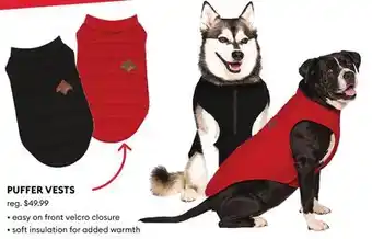 Petsmart Puffer vests offer