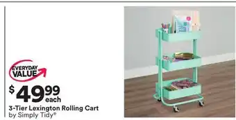 Michaels 3-tier lexington rolling cart by simply tidy offer