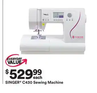 Michaels Singer c430 sewing machine offer