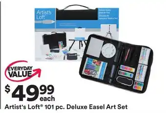 Michaels Artist's loft 101 pc. deluxe easel art set offer