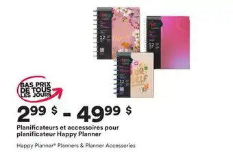 Michaels Planificateurs et accessoires pour planificateur happy planner offer