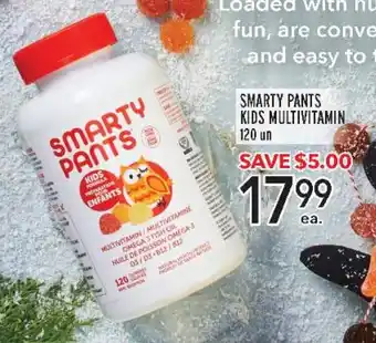 Metro SMARTY PANTS KIDS MULTIVITAMIN 120 un offer