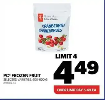 Real Canadian Superstore PC FROZEN FRUIT offer