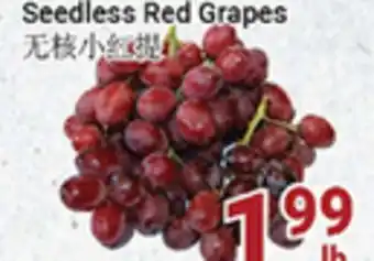 Oceans Fresh Food Market Seedless red grapes offer