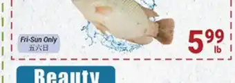 Oceans Fresh Food Market Live white tilapia offer