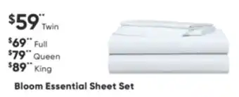 Sleep Country Bloom essential sheet set offer