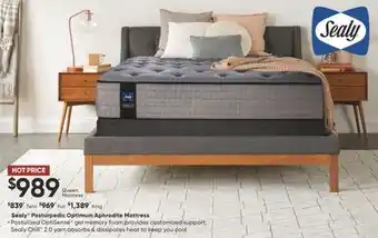 Sleep Country Sealy posturpedic optimum aphrodite mattress offer