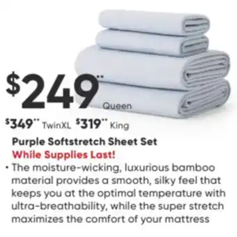 Dormez Vous Purple softstretch sheet set offer