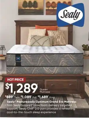 Dormez Vous Sealy posturepedic optimum grand era mattress offer