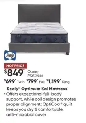 Dormez Vous Sealy optimum kai mattress offer