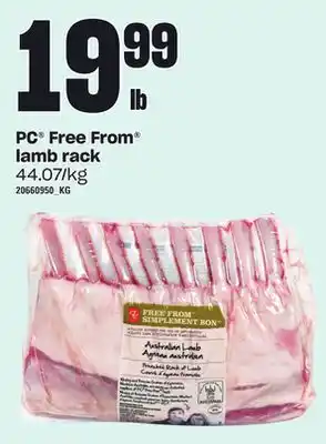 Independent Grocer Pc free from lamb rack offer