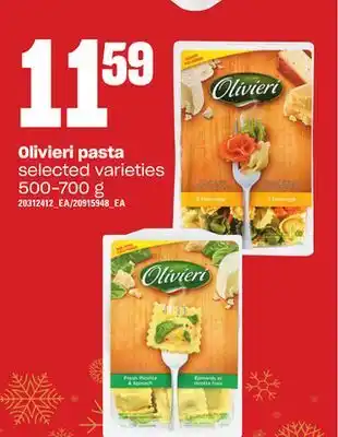 Independent Grocer Olivieri pasta, 500-700 g offer