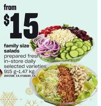 Independent Grocer Family size salads, 915 g-1.47 kg offer