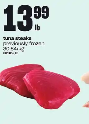Independent Grocer Tuna steaks offer
