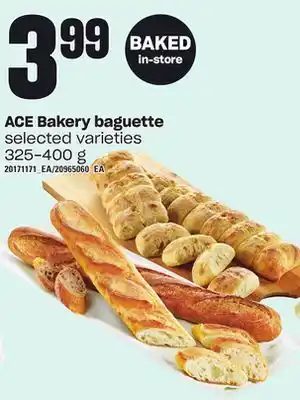 Independent Grocer Ace bakery baguette, 325-400 g offer