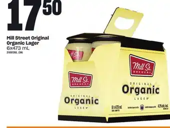 Loblaws Mill street original organic lager, 6x473 ml offer