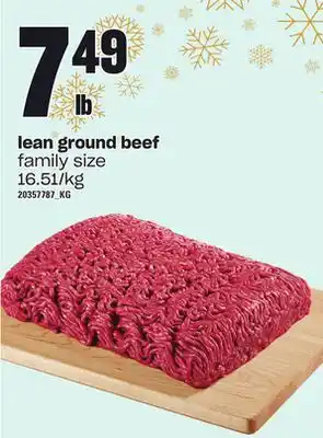 Loblaws Lean ground beef offer