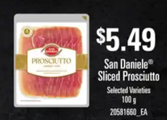 Loblaws San daniele sliced prosciutto, 100 g offer