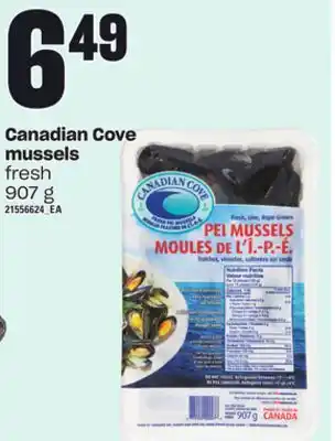 Loblaws Canadian cove mussels, 907 g offer