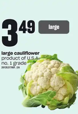 Loblaws Large cauliflower offer