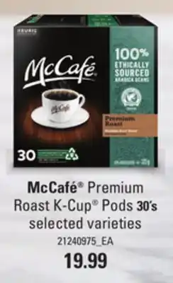 Loblaws Mccafé premium roast k-cup pods 30's offer