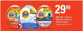 Loblaws Tide pods 112/85's or tide power pods 63's offer