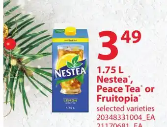 Loblaws Nestea, peace tea or fruitopia, 1.75 l offer